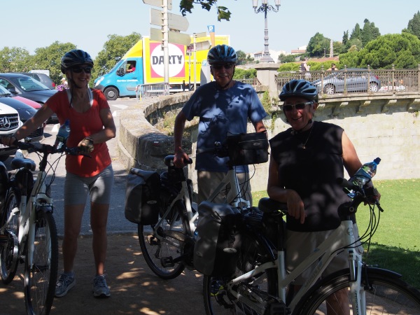 Cycle tour 2014 - the beginning. Beside the Canal du Midi about to head off