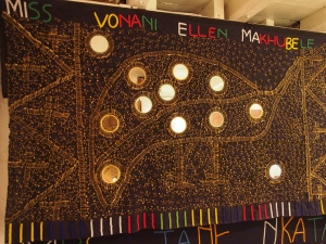 This is the South African equivalent to the button blanket of the Pacific North-West coastal aboriginals